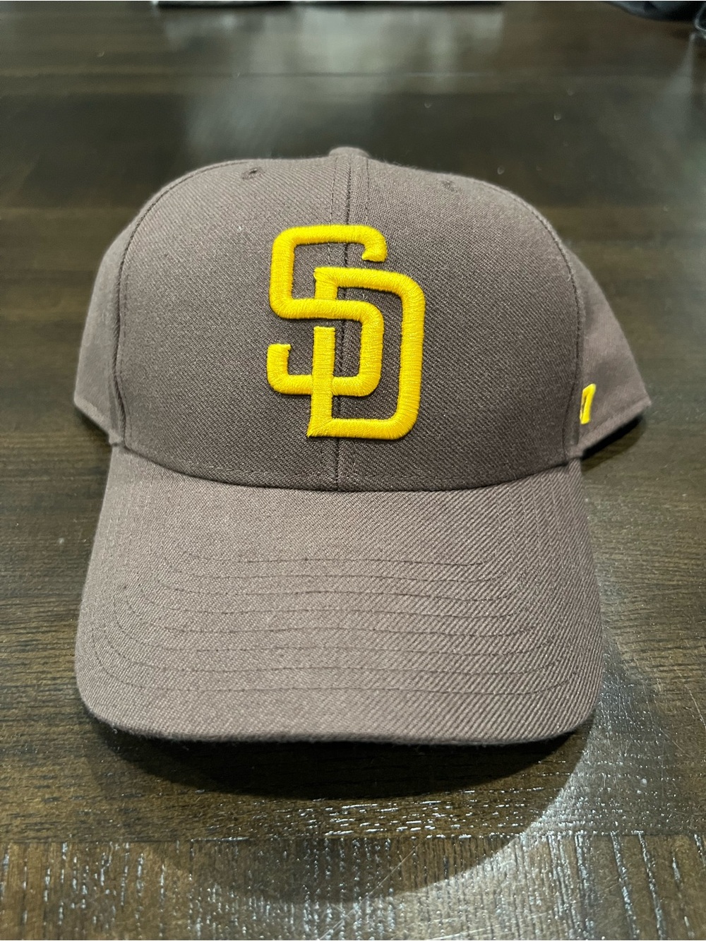 New Era Kids Brown Cap with Yellow SD Logo